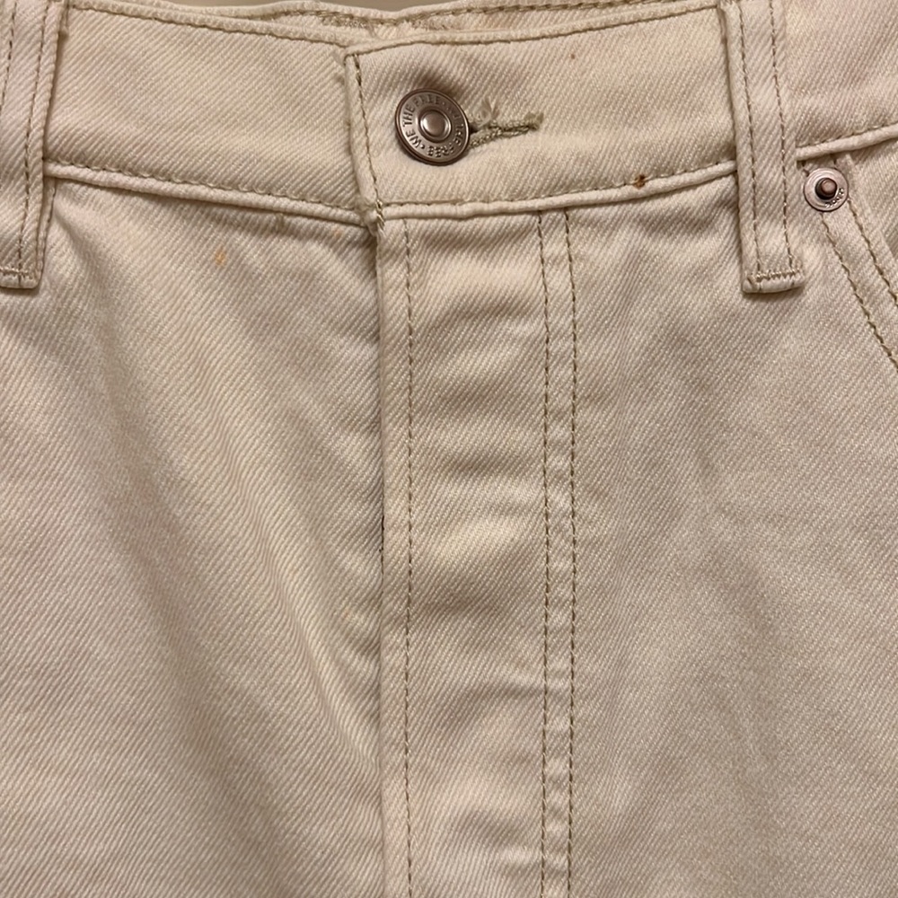 18. Free People Brea Cut off Skirt in Deco White - Picture 9 of 16